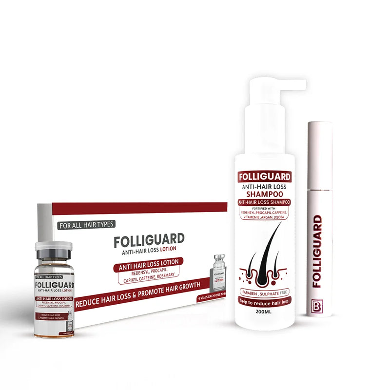 Folliguard Vials Pack + Shampoo Pack + Mascara Pack
