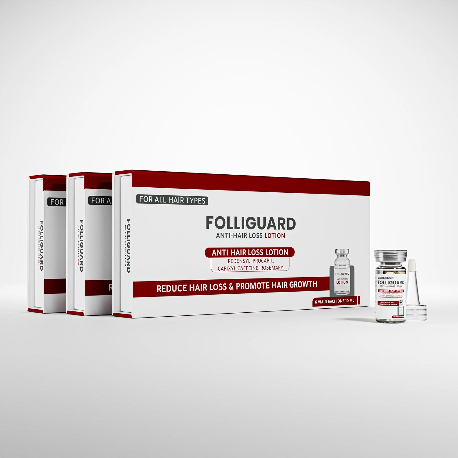 Three Packs Folliguard Anti-hair loss Vials