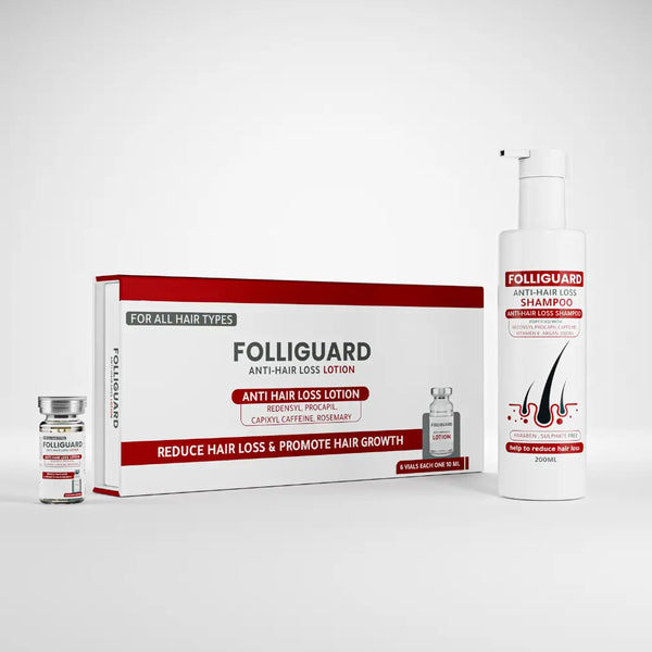 One Pack Folliguard Vials + One Pack Shampoo